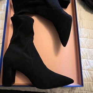 Stuart Weitzman Black Heeled Boots